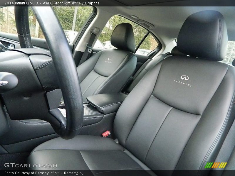 Moonlight White / Graphite 2014 Infiniti Q 50 3.7 AWD