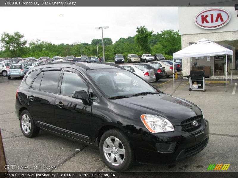 Black Cherry / Gray 2008 Kia Rondo LX