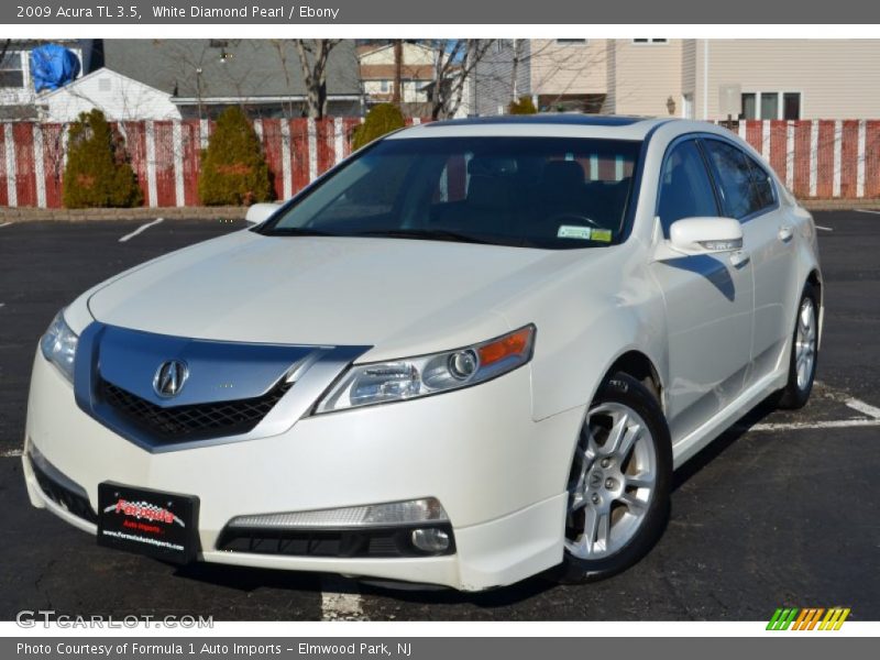 White Diamond Pearl / Ebony 2009 Acura TL 3.5