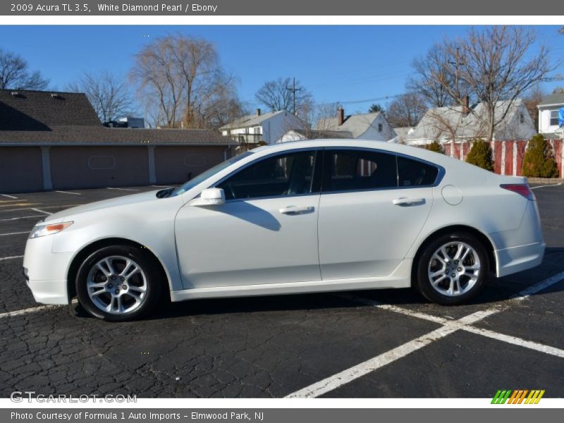 White Diamond Pearl / Ebony 2009 Acura TL 3.5