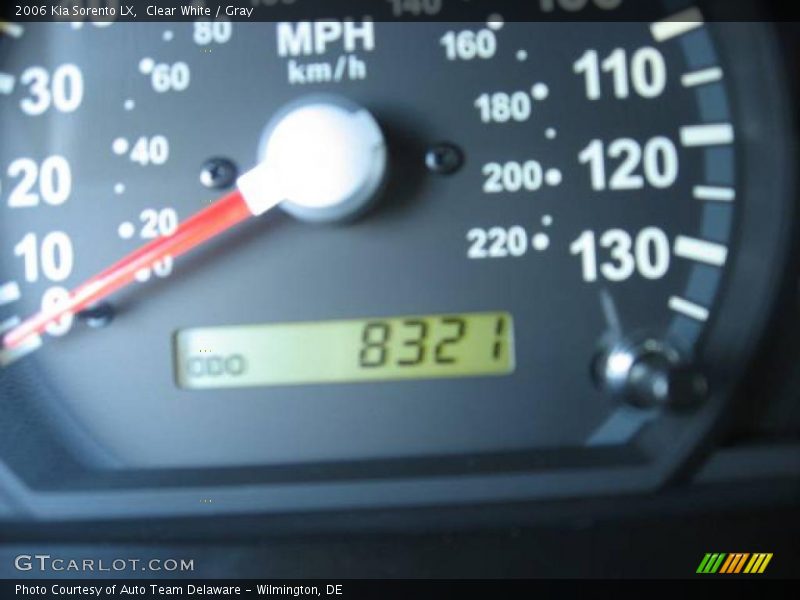 Clear White / Gray 2006 Kia Sorento LX