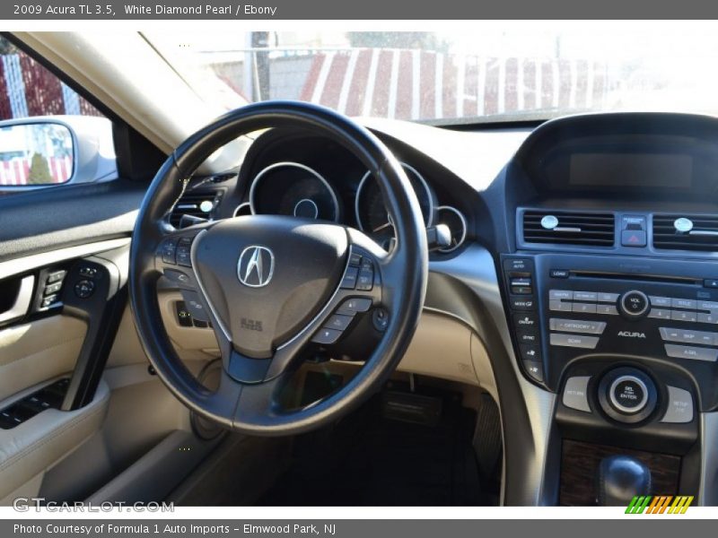 White Diamond Pearl / Ebony 2009 Acura TL 3.5
