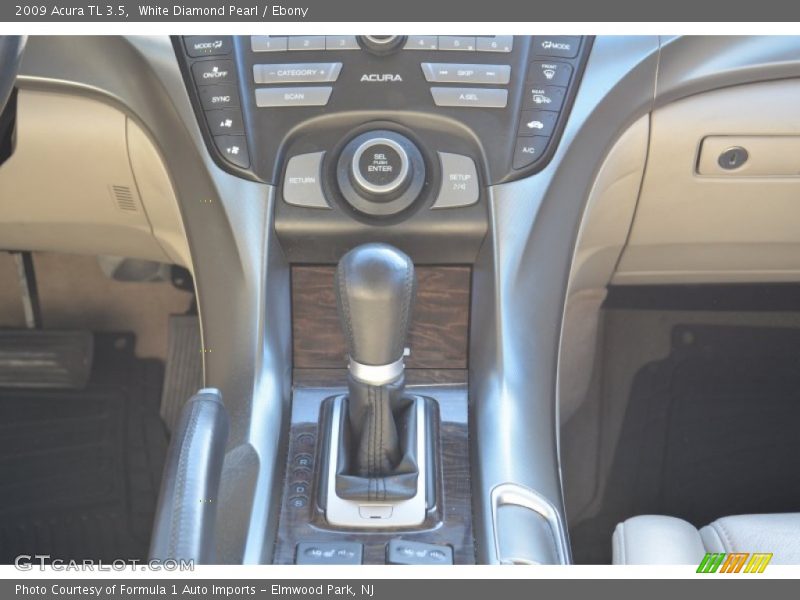White Diamond Pearl / Ebony 2009 Acura TL 3.5