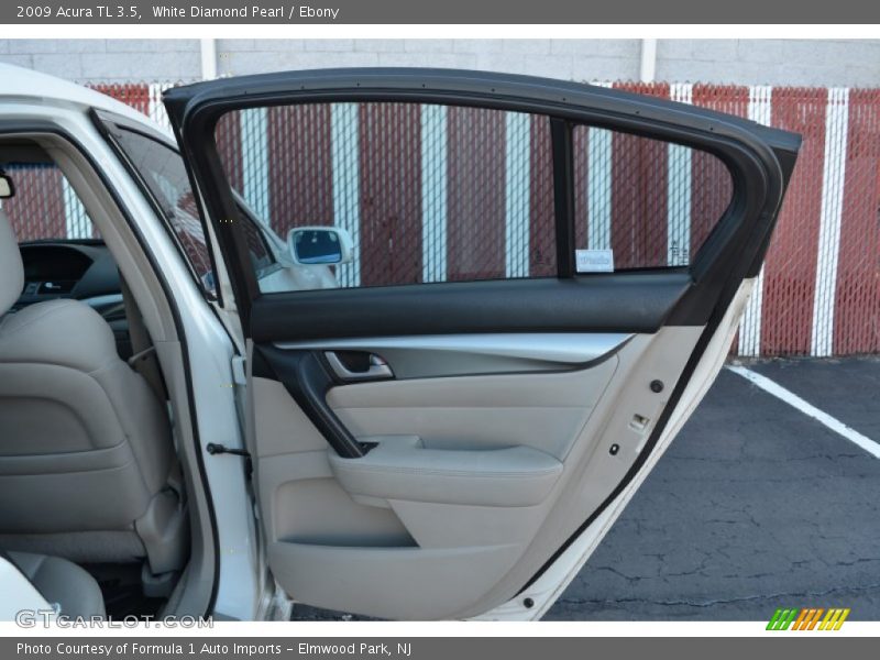 White Diamond Pearl / Ebony 2009 Acura TL 3.5
