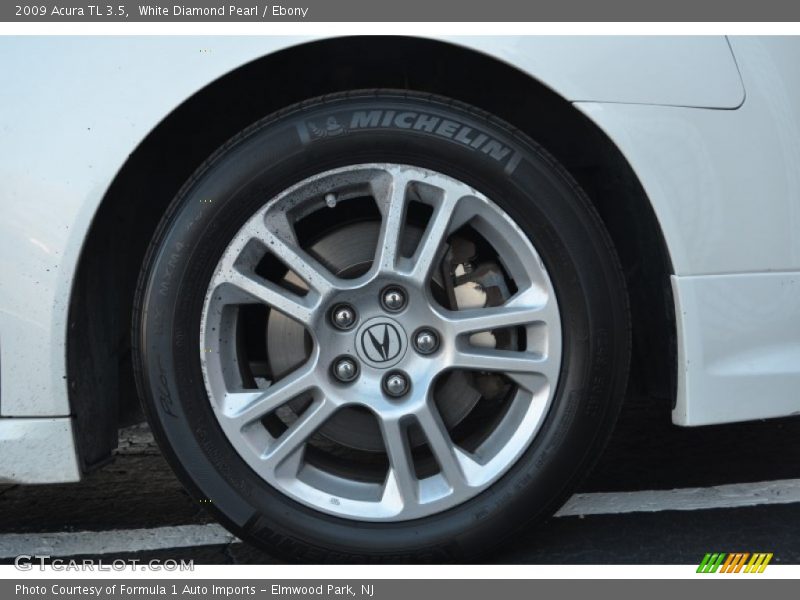 White Diamond Pearl / Ebony 2009 Acura TL 3.5