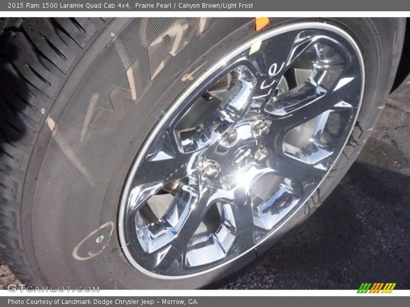 Prairie Pearl / Canyon Brown/Light Frost 2015 Ram 1500 Laramie Quad Cab 4x4