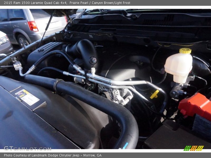 Prairie Pearl / Canyon Brown/Light Frost 2015 Ram 1500 Laramie Quad Cab 4x4