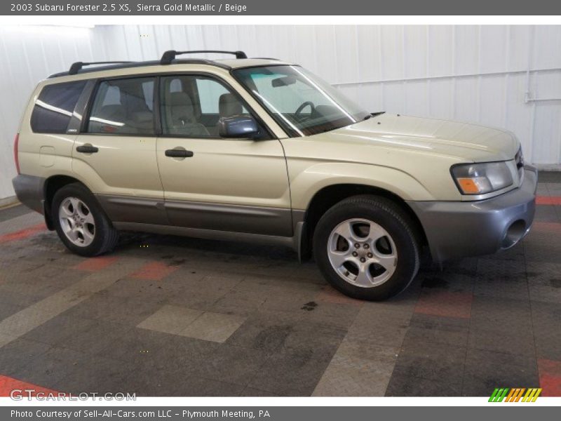 Sierra Gold Metallic / Beige 2003 Subaru Forester 2.5 XS