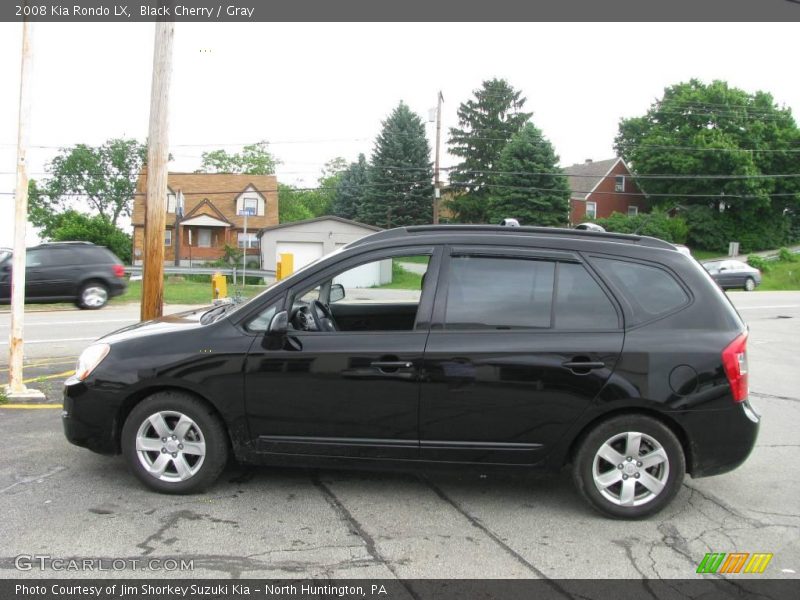 Black Cherry / Gray 2008 Kia Rondo LX