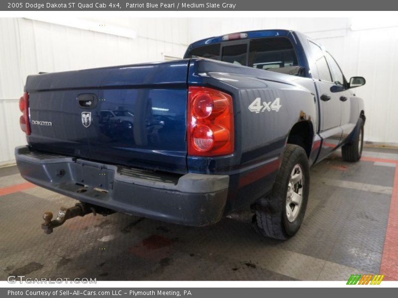 Patriot Blue Pearl / Medium Slate Gray 2005 Dodge Dakota ST Quad Cab 4x4