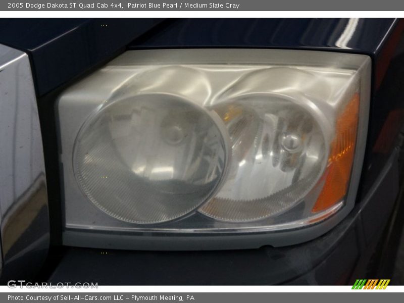 Patriot Blue Pearl / Medium Slate Gray 2005 Dodge Dakota ST Quad Cab 4x4