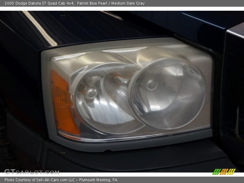 Patriot Blue Pearl / Medium Slate Gray 2005 Dodge Dakota ST Quad Cab 4x4