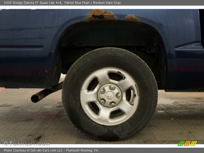 Patriot Blue Pearl / Medium Slate Gray 2005 Dodge Dakota ST Quad Cab 4x4