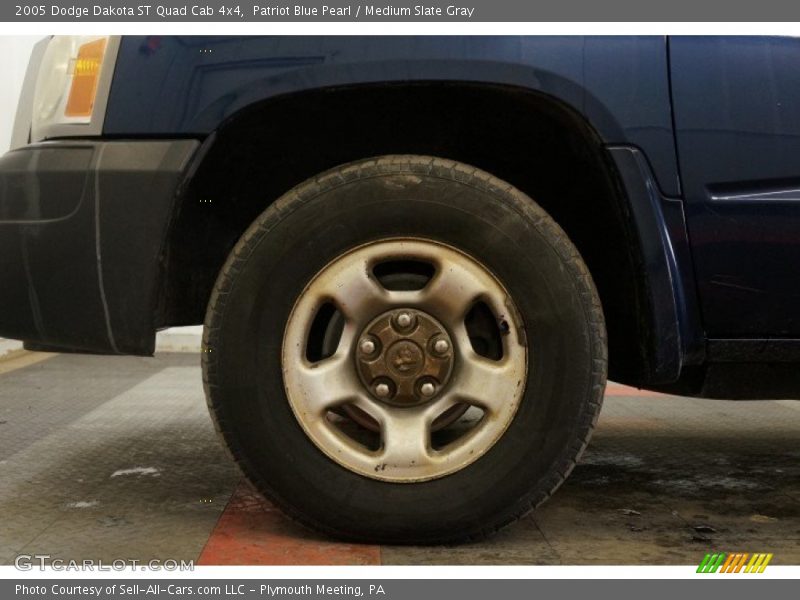 Patriot Blue Pearl / Medium Slate Gray 2005 Dodge Dakota ST Quad Cab 4x4