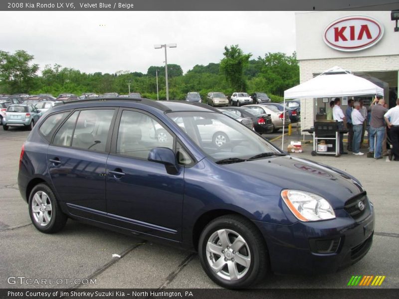 Velvet Blue / Beige 2008 Kia Rondo LX V6