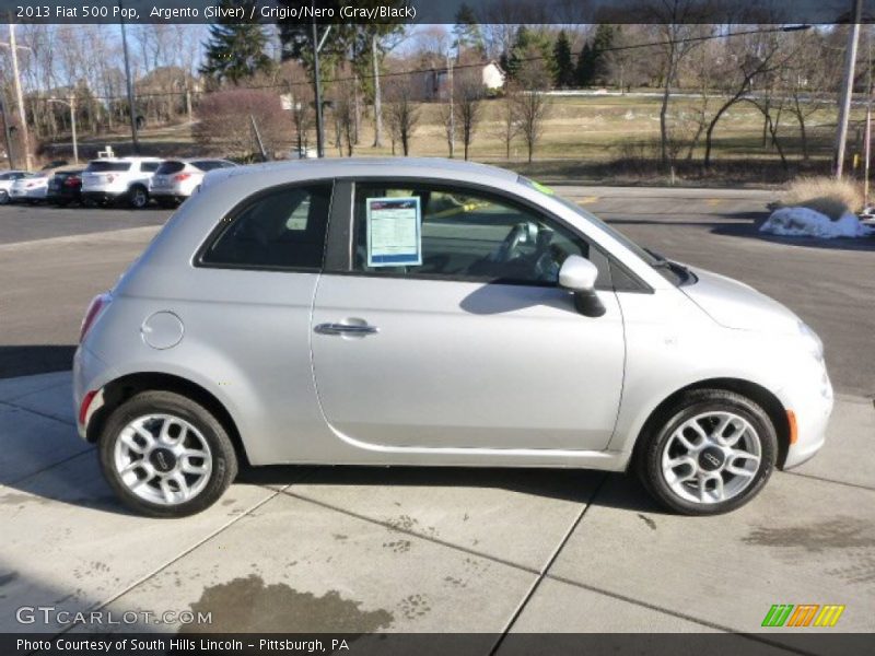 Argento (Silver) / Grigio/Nero (Gray/Black) 2013 Fiat 500 Pop