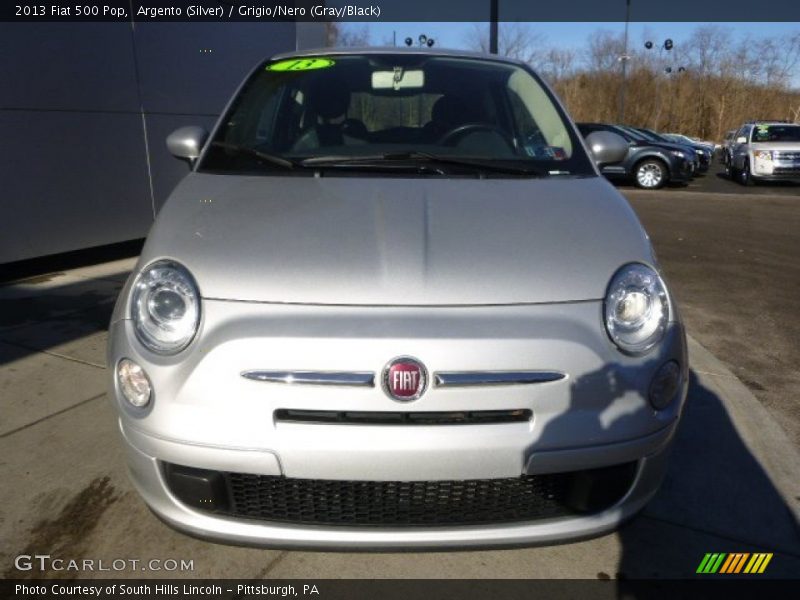Argento (Silver) / Grigio/Nero (Gray/Black) 2013 Fiat 500 Pop