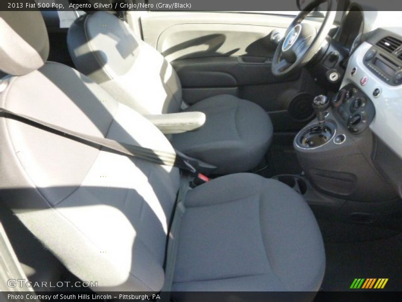 Argento (Silver) / Grigio/Nero (Gray/Black) 2013 Fiat 500 Pop