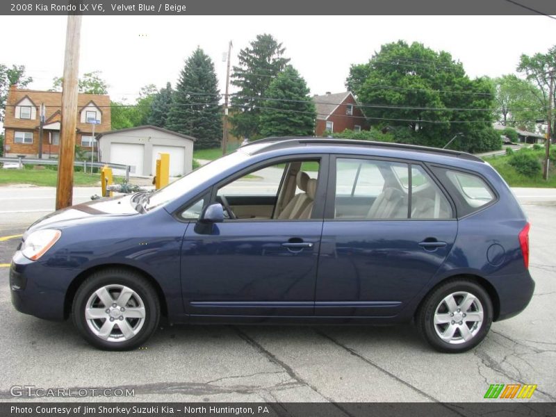 Velvet Blue / Beige 2008 Kia Rondo LX V6