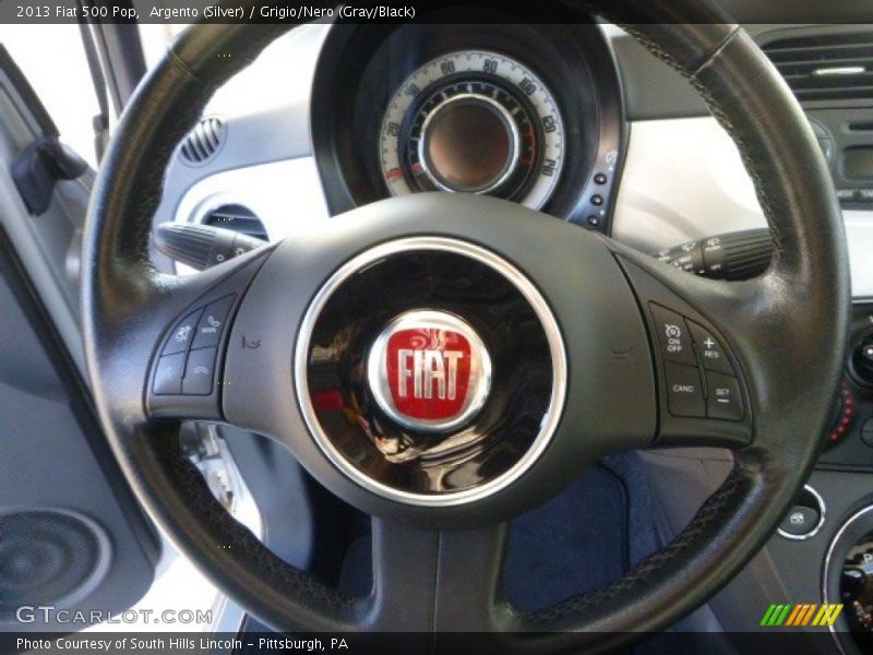 Argento (Silver) / Grigio/Nero (Gray/Black) 2013 Fiat 500 Pop