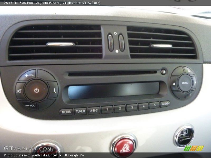 Argento (Silver) / Grigio/Nero (Gray/Black) 2013 Fiat 500 Pop