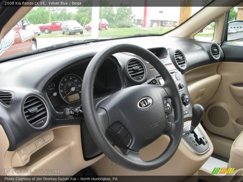 Velvet Blue / Beige 2008 Kia Rondo LX V6