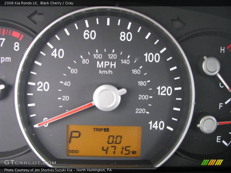 Black Cherry / Gray 2008 Kia Rondo LX