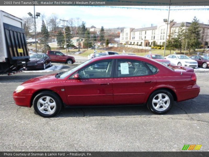 Matador Red Metallic / Medium Parchment 2003 Ford Taurus SES