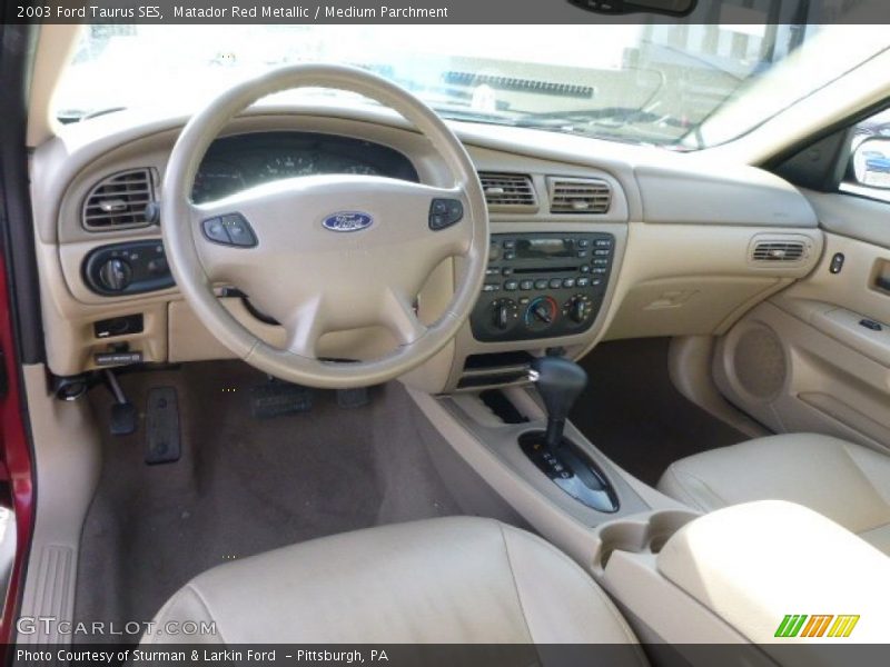 Matador Red Metallic / Medium Parchment 2003 Ford Taurus SES
