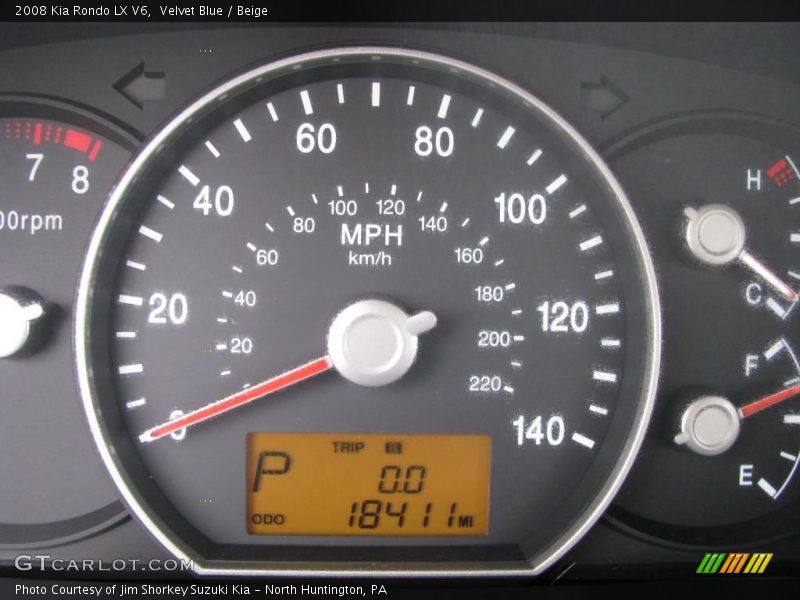Velvet Blue / Beige 2008 Kia Rondo LX V6