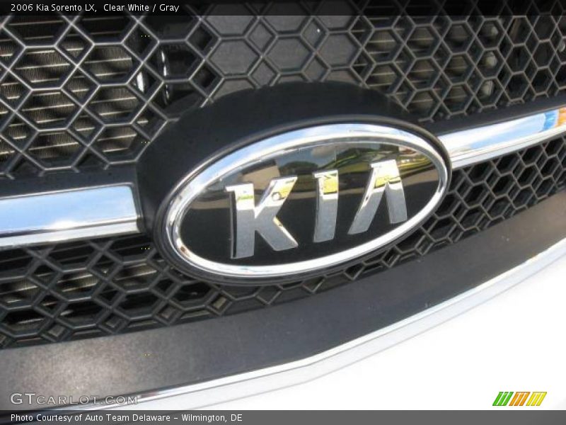 Clear White / Gray 2006 Kia Sorento LX
