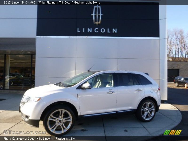 White Platinum Tri-Coat / Medium Light Stone 2013 Lincoln MKX AWD