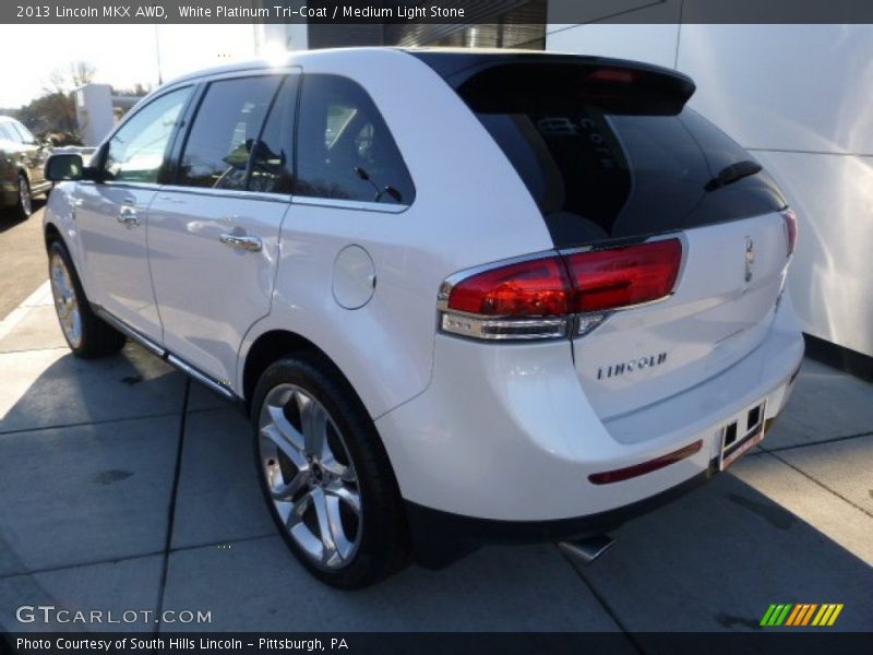 White Platinum Tri-Coat / Medium Light Stone 2013 Lincoln MKX AWD