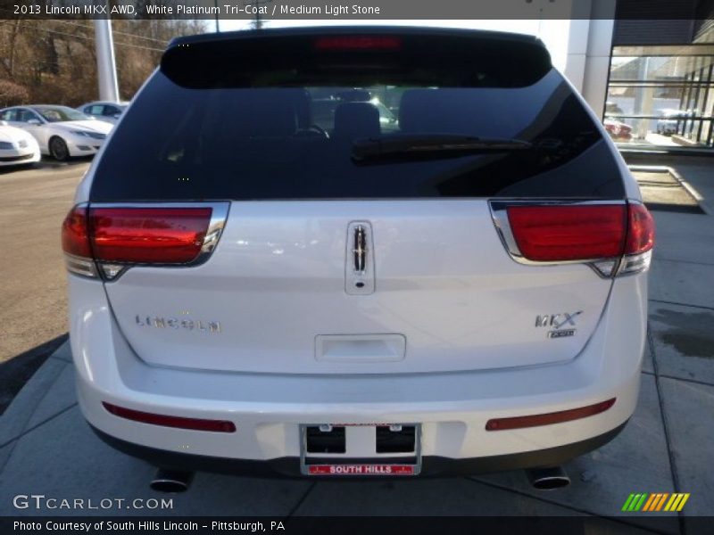 White Platinum Tri-Coat / Medium Light Stone 2013 Lincoln MKX AWD