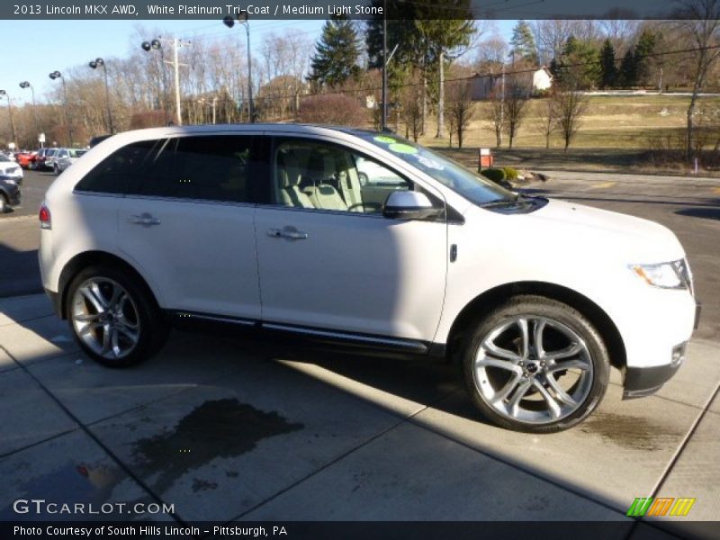 White Platinum Tri-Coat / Medium Light Stone 2013 Lincoln MKX AWD