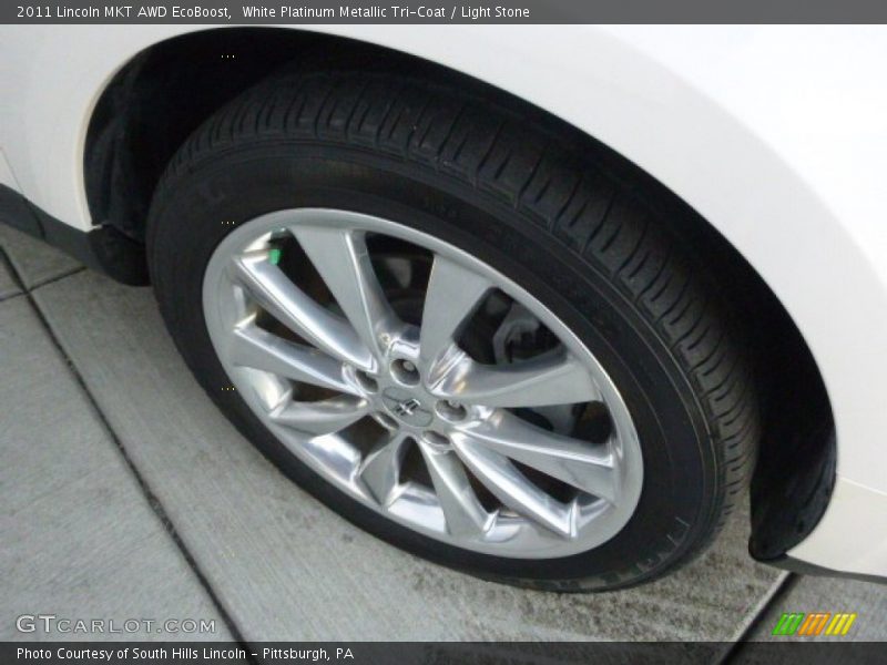 White Platinum Metallic Tri-Coat / Light Stone 2011 Lincoln MKT AWD EcoBoost