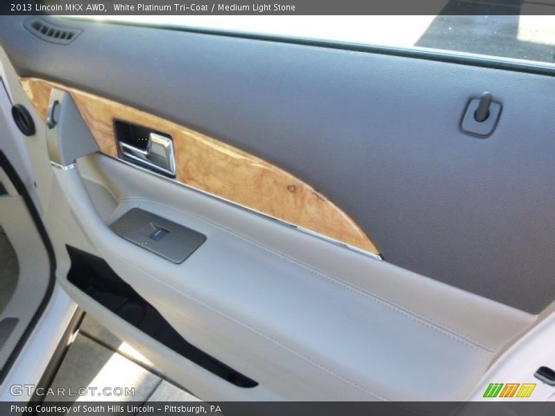 White Platinum Tri-Coat / Medium Light Stone 2013 Lincoln MKX AWD