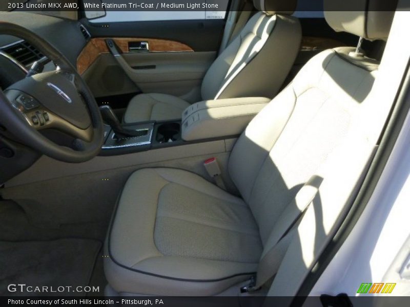 White Platinum Tri-Coat / Medium Light Stone 2013 Lincoln MKX AWD