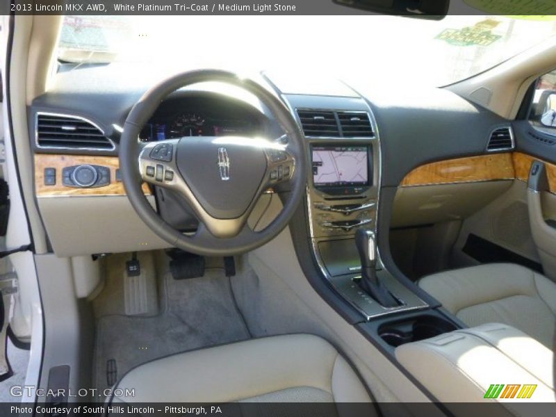 White Platinum Tri-Coat / Medium Light Stone 2013 Lincoln MKX AWD
