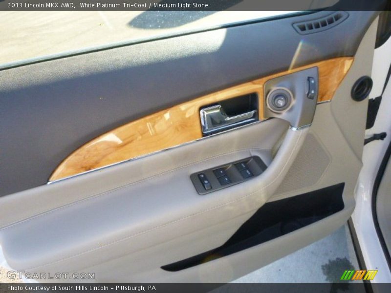 White Platinum Tri-Coat / Medium Light Stone 2013 Lincoln MKX AWD