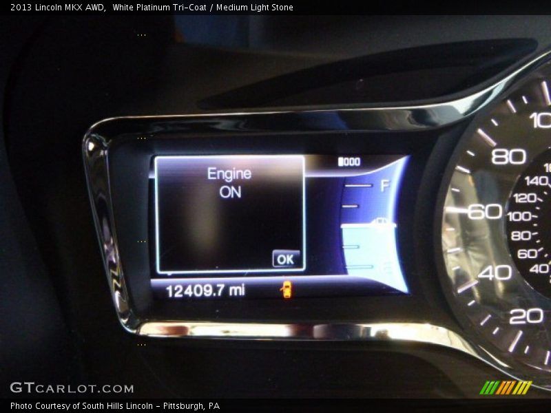White Platinum Tri-Coat / Medium Light Stone 2013 Lincoln MKX AWD