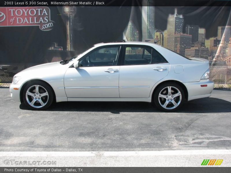 Millennium Silver Metallic / Black 2003 Lexus IS 300 Sedan