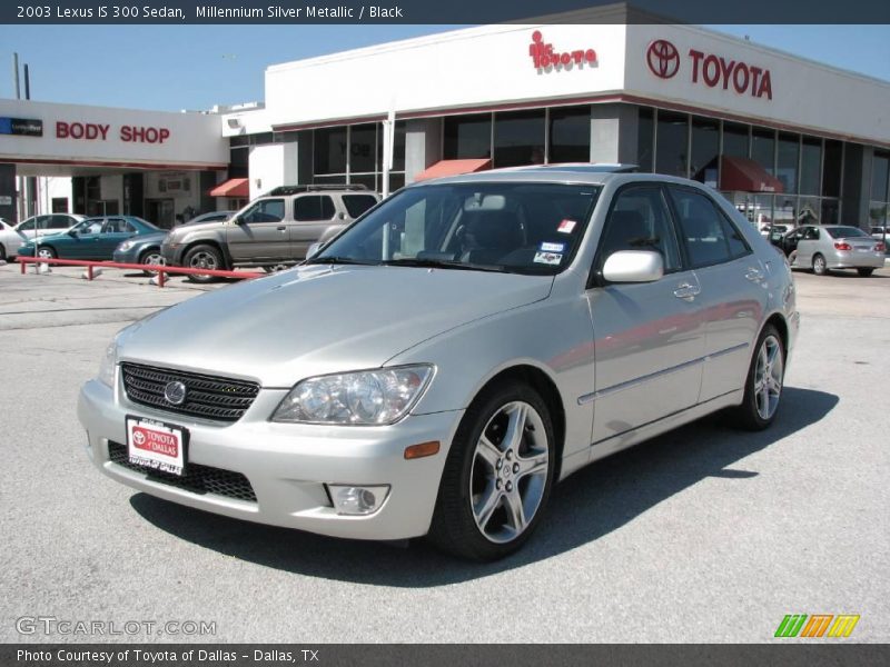 Millennium Silver Metallic / Black 2003 Lexus IS 300 Sedan