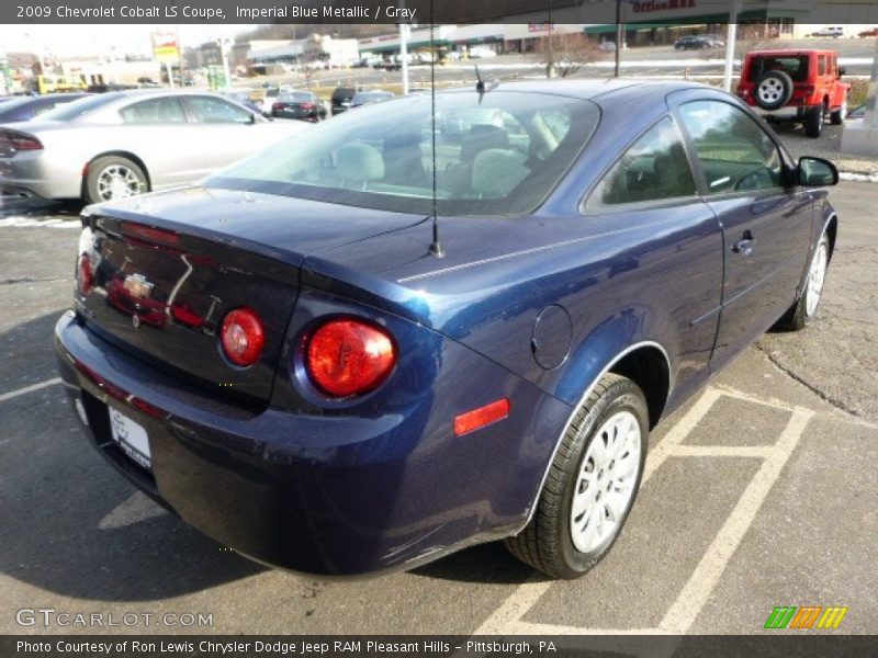 Imperial Blue Metallic / Gray 2009 Chevrolet Cobalt LS Coupe