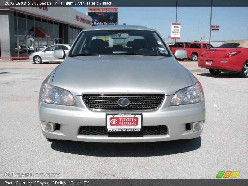 Millennium Silver Metallic / Black 2003 Lexus IS 300 Sedan