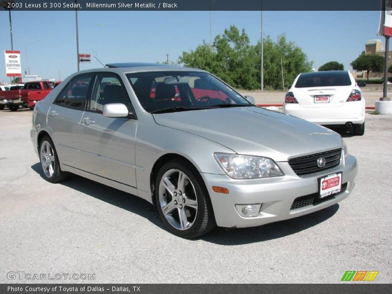 Millennium Silver Metallic / Black 2003 Lexus IS 300 Sedan
