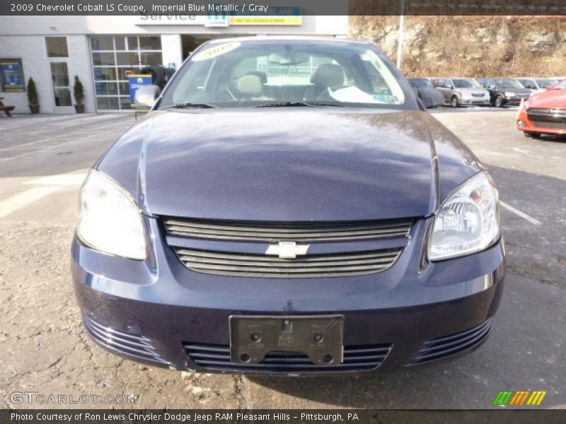 Imperial Blue Metallic / Gray 2009 Chevrolet Cobalt LS Coupe