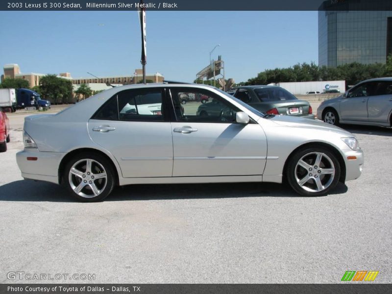 Millennium Silver Metallic / Black 2003 Lexus IS 300 Sedan