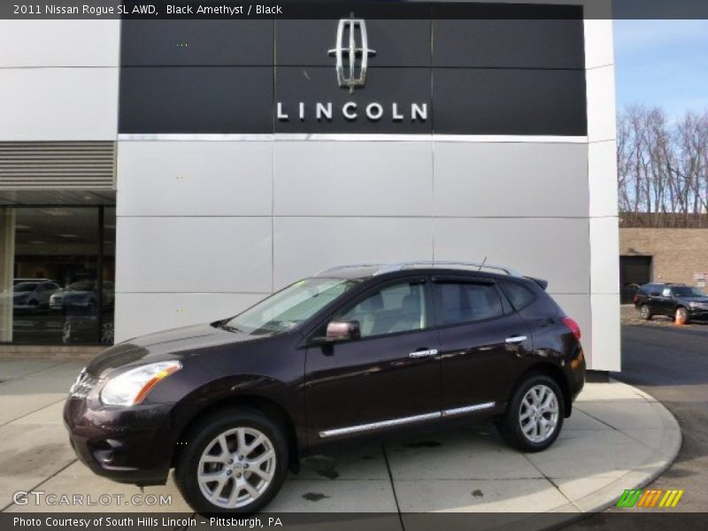 Black Amethyst / Black 2011 Nissan Rogue SL AWD