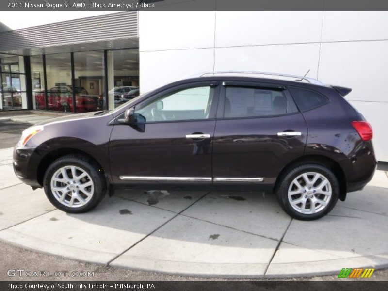 Black Amethyst / Black 2011 Nissan Rogue SL AWD